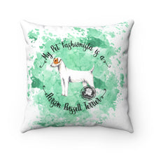 Load image into Gallery viewer, Parson Russell Terrier Pet Fashionista Square Pillow