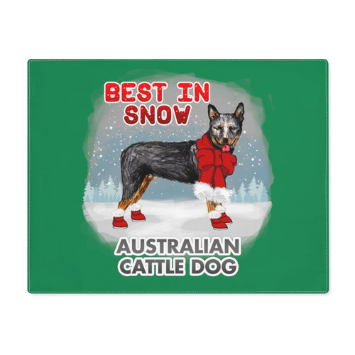 Australian Cattle Dog Best In Snow Placemat