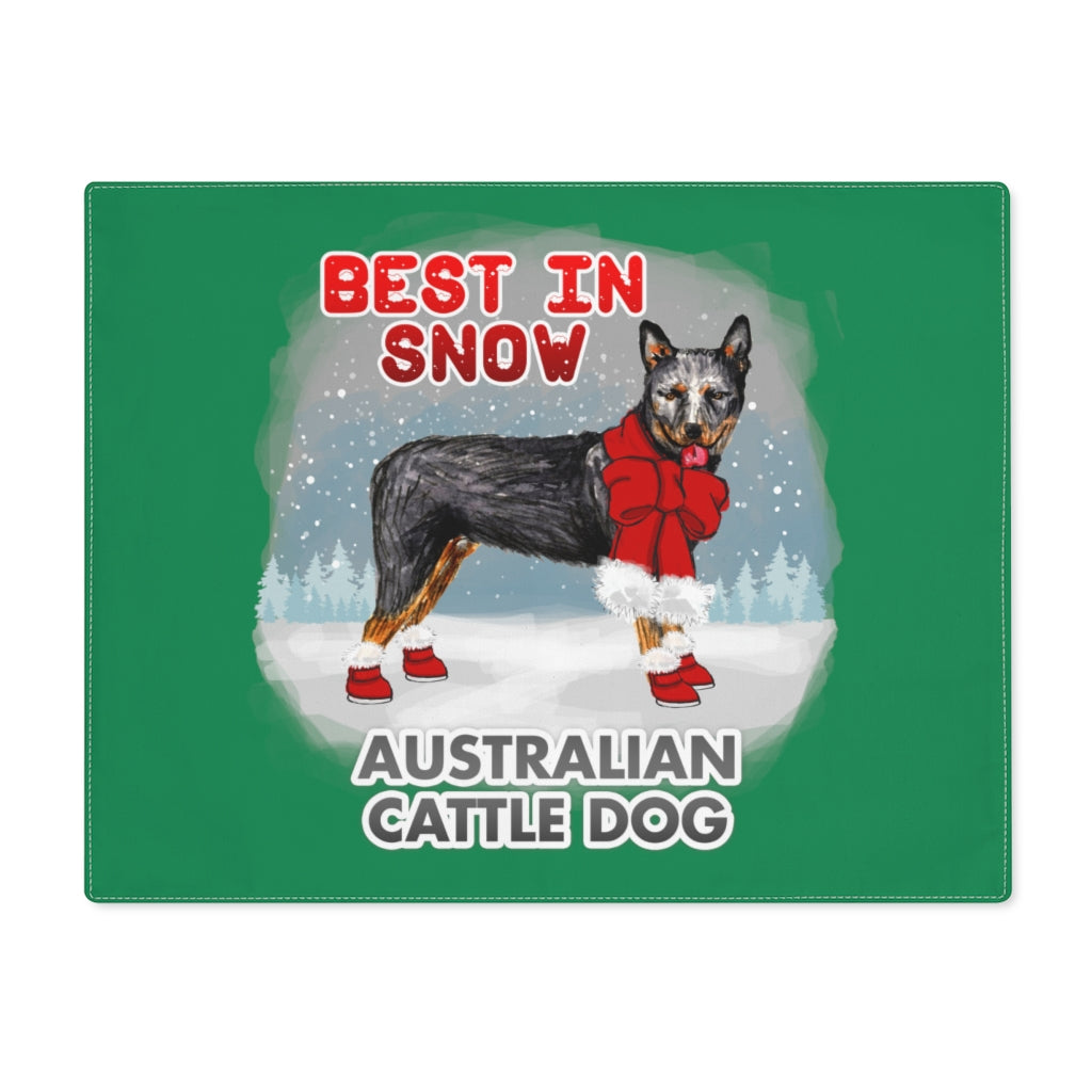 Australian Cattle Dog Best In Snow Placemat