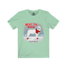 Load image into Gallery viewer, Kuvasz Best In Snow Unisex Jersey Short Sleeve Tee