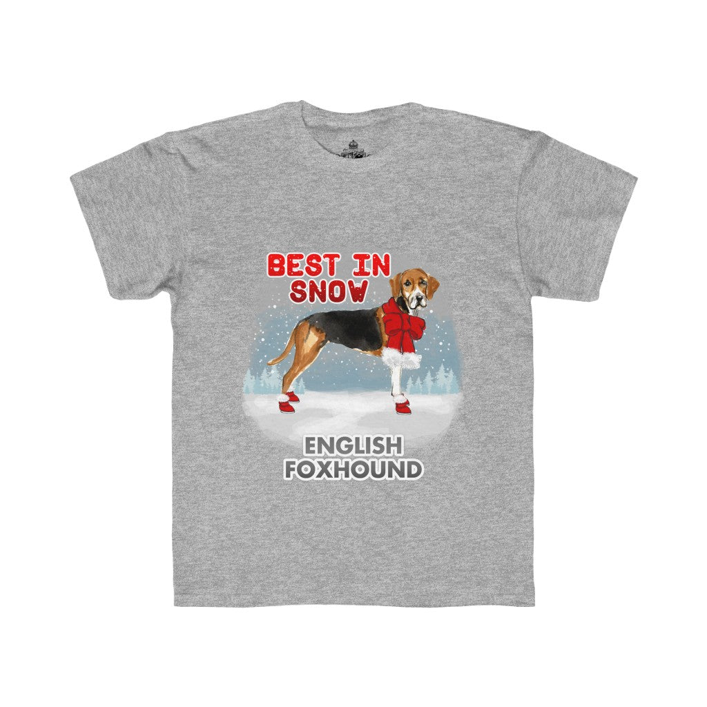 English Foxhound Best In Snow Kids Regular Fit Tee