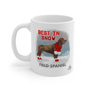 Field Spaniel Best In Snow Mug