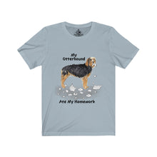 Load image into Gallery viewer, My Otterhound Ate My Homework Unisex Jersey Short Sleeve Tee