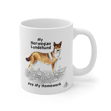 Load image into Gallery viewer, My Norwegian Lundehund Ate My Homework Mug