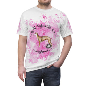 Greyhound Pet Fashionista All Over Print Shirt