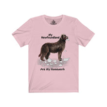 Load image into Gallery viewer, My Newfoundland Ate My Homework Unisex Jersey Short Sleeve Tee