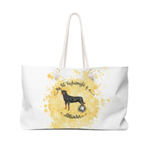 Load image into Gallery viewer, Rottweiler Pet Fashionista Weekender Bag