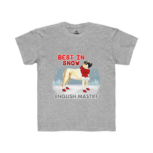 English Mastiff Best In Snow Kids Regular Fit Tee