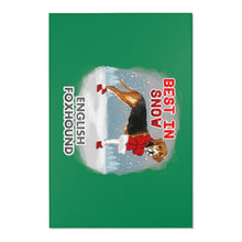 Load image into Gallery viewer, English Foxhound Best In Snow Area Rug