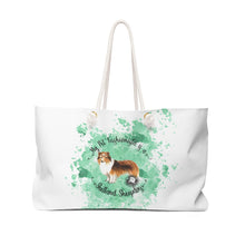 Load image into Gallery viewer, Shetland Sheepdog Pet Fashionista Weekender Bag