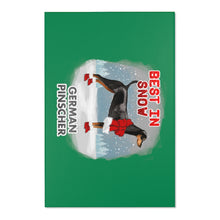 Load image into Gallery viewer, German Pinscher Best In Snow Area Rug