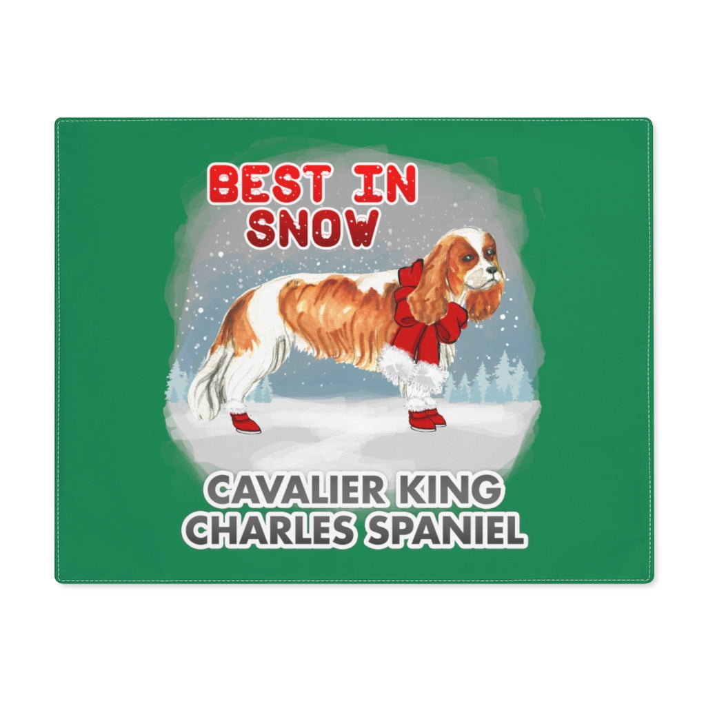 Cavalier King Charles Spaniel Best In Snow Placemat