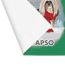 Load image into Gallery viewer, Lhasa Apso Best In Snow Placemat