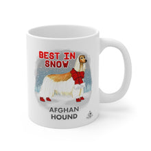 Load image into Gallery viewer, Afghan Hound Best In Snow Mug