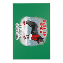Load image into Gallery viewer, Belgian Shepherd Best In Snow Area Rug