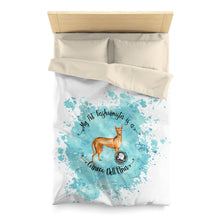 Load image into Gallery viewer, Cirneco Dell&#39;Etna Pet Fashionista Duvet Cover