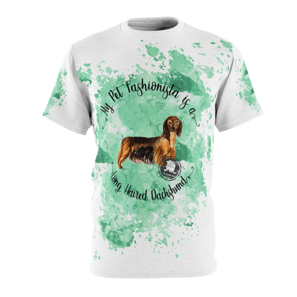 Dachshund (Long haired) Pet Fashionista All Over Print Shirt
