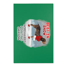 Load image into Gallery viewer, Wirehaired Pointing Griffon Best In Snow Area Rug