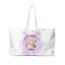 Load image into Gallery viewer, Bulldog Pet Fashionista Weekender Bag
