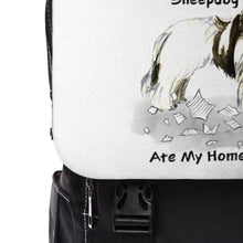 Load image into Gallery viewer, My Polish Lowland Sheepdog Ate My Homework Backpack