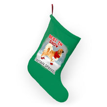 Load image into Gallery viewer, Tibetan Spaniel Best In Snow Christmas Stockings