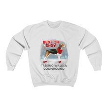 Load image into Gallery viewer, Treeing Walker Coonhound Best In Snow Heavy Blend™ Crewneck Sweatshirt