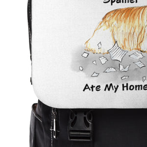 My Cocker Spaniel Ate My Homework Backpack