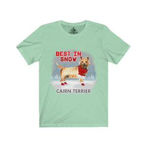 Cairn Terrier Best In Snow Unisex Jersey Short Sleeve Tee