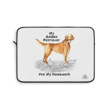 Load image into Gallery viewer, My Golden Retriever Ate My Homework Laptop Sleeve