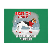 Load image into Gallery viewer, Jack Russell Terrier Best In Snow Placemat