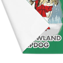 Load image into Gallery viewer, Polish Lowland Sheepdog Best In Snow Placemat