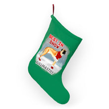 Load image into Gallery viewer, Bullmastiff Best In Snow Christmas Stockings