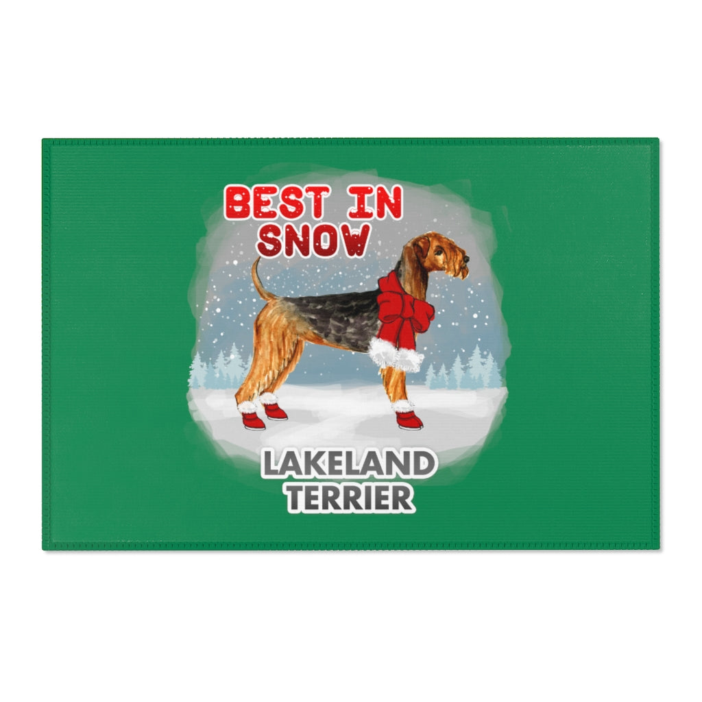 Lakeland Terrier Best In Snow Area Rug