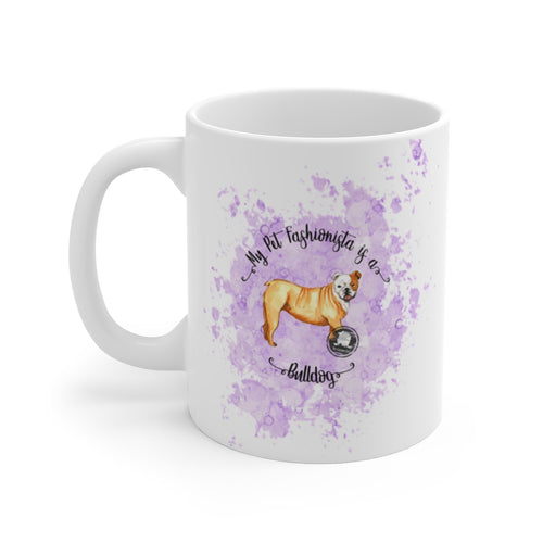 Bulldog Pet Fashionista Mug