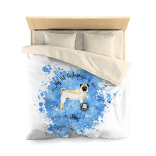 Load image into Gallery viewer, Pug Pet Fashionista Duvet Cover