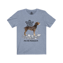 Load image into Gallery viewer, My Wirehaired Pointing Griffon Ate My Homework Unisex Jersey Short Sleeve Tee
