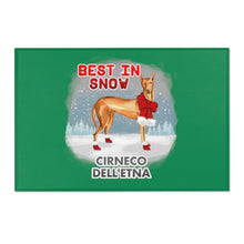 Load image into Gallery viewer, Cirneco Dell&#39;Etna Best In Snow Area Rug