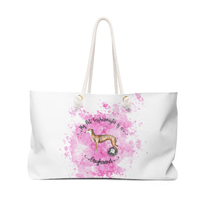 Greyhound Pet Fashionista Weekender Bag
