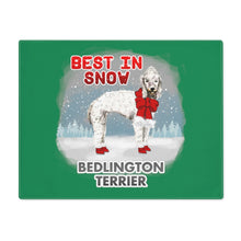 Load image into Gallery viewer, Bedlington Terrier Best In Snow Placemat
