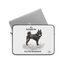 Load image into Gallery viewer, My Schipperke Ate My Homework Laptop Sleeve