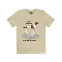 Load image into Gallery viewer, My Pointer Ate My Homework Unisex Jersey Short Sleeve Tee