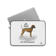 Load image into Gallery viewer, My Plott Hound Ate My Homework Laptop Sleeve