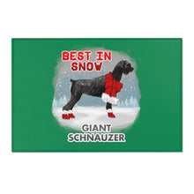 Load image into Gallery viewer, Giant Schnauzer Best In Snow Area Rug