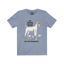 Load image into Gallery viewer, My Parson Russell Terrier Ate My Homework Unisex Jersey Short Sleeve Tee