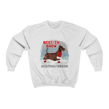 Load image into Gallery viewer, Scottish Terrier Best In Snow Heavy Blend™ Crewneck Sweatshirt