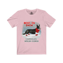 Load image into Gallery viewer, Cardigan Welsh Corgi Best In Snow Unisex Jersey Short Sleeve Tee