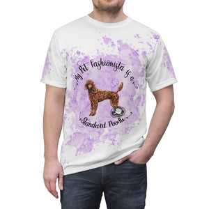 Standard Poodle Pet Fashionista All Over Print Shirt