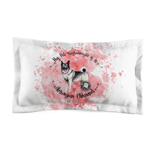 Load image into Gallery viewer, Norwegian Elkhound Pet Fashionista Pillow Sham