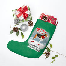 Load image into Gallery viewer, American Foxhound Best In Snow Christmas Stockings