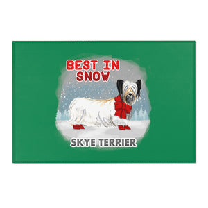 Skye Terrier Best In Snow Area Rug